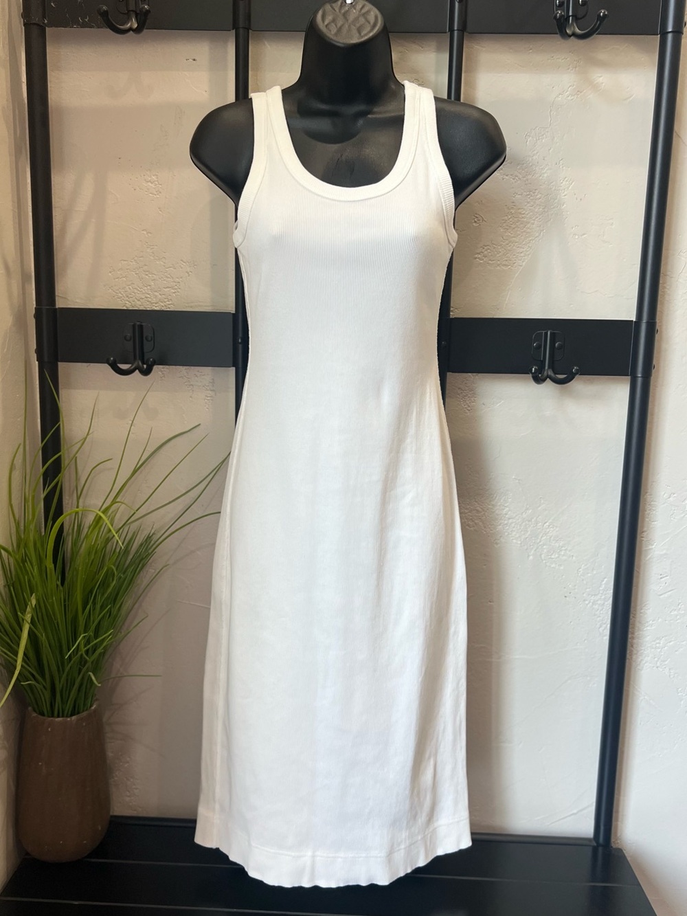 EVERLANE The '90s Rib Dress White Size XS